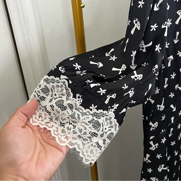 New ModCloth Leisure Meets Luxury Midi Dress in Black Mushroom Size 8 - Picture 5 of 7